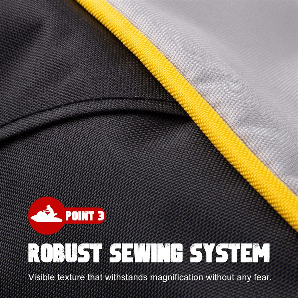 600D UV Resistant 2-3 Seats Trailerable Jetski Cover PWC Cover Waterproof Jet Ski Cover Fits For Yamaha Sea-Doo Kawas