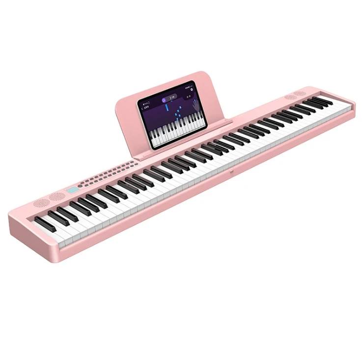 Portable 88-key electronic piano for Kids Beginners Keyboard Instrument Made of Durable Plastic Factory Supports speakers