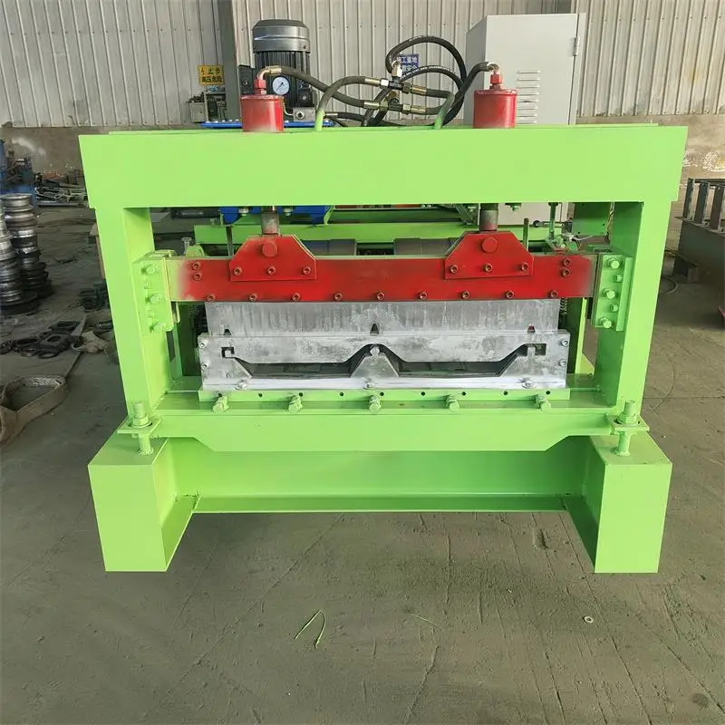 roll forming machine with high speed rolling wheel for making self lok standing seam roofing sheets