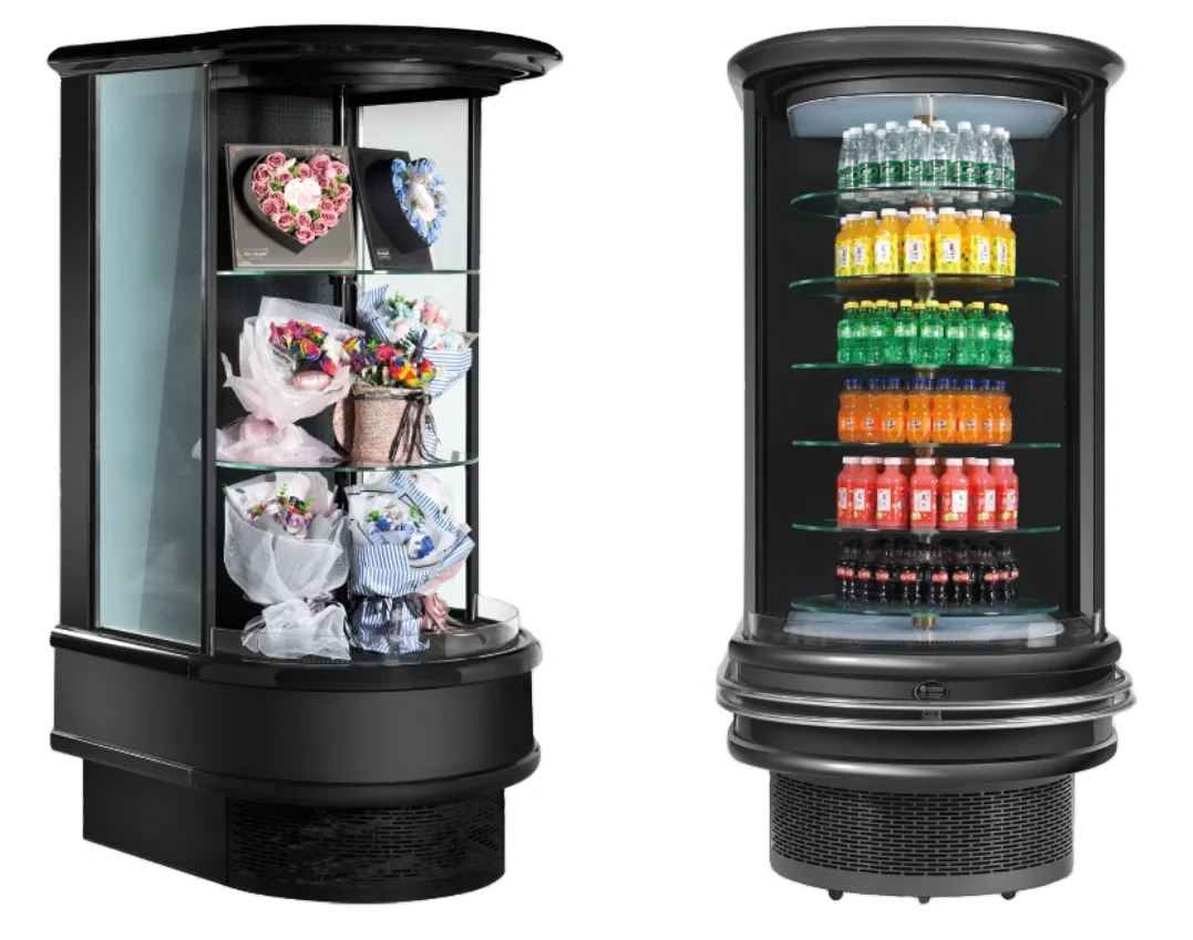 
Поворотный охладитель для стеклянной двери в супермаркете с микрокомпьютерной системой управления 