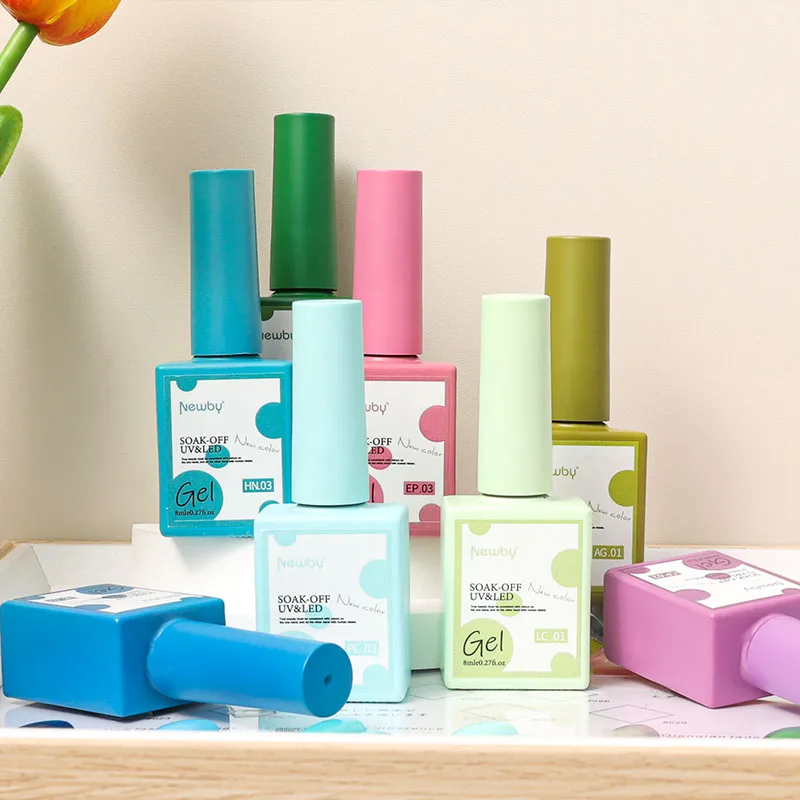 Nail Art Color Gel Newby 50 Colors Soak Off UV LED Gel Nail Art DIY Polish Gel