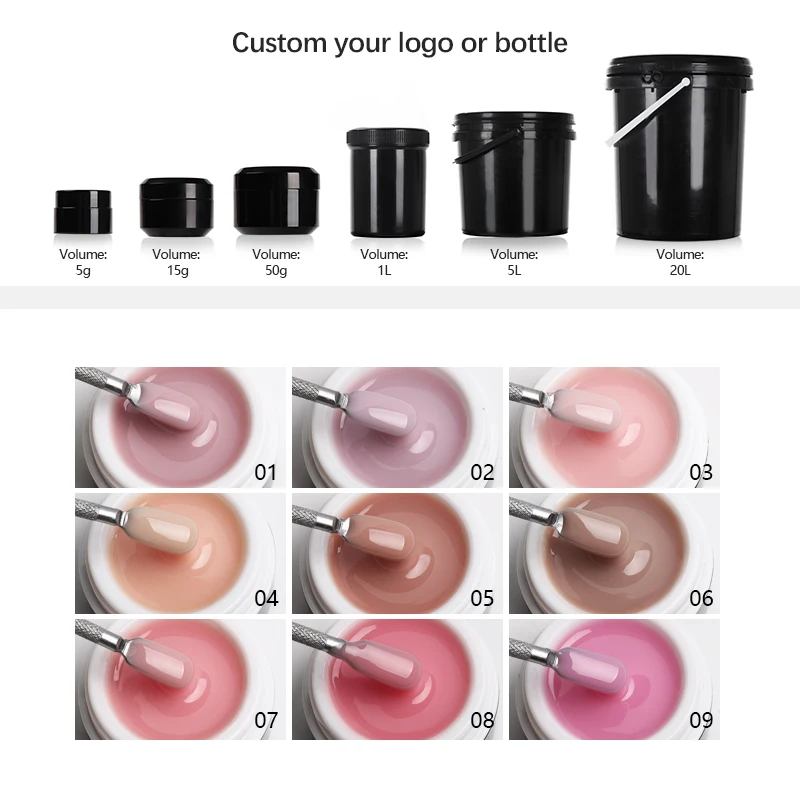 3-IN-1 builder base Gel yidingcheng gel polish oem odm private label uv hard free sample