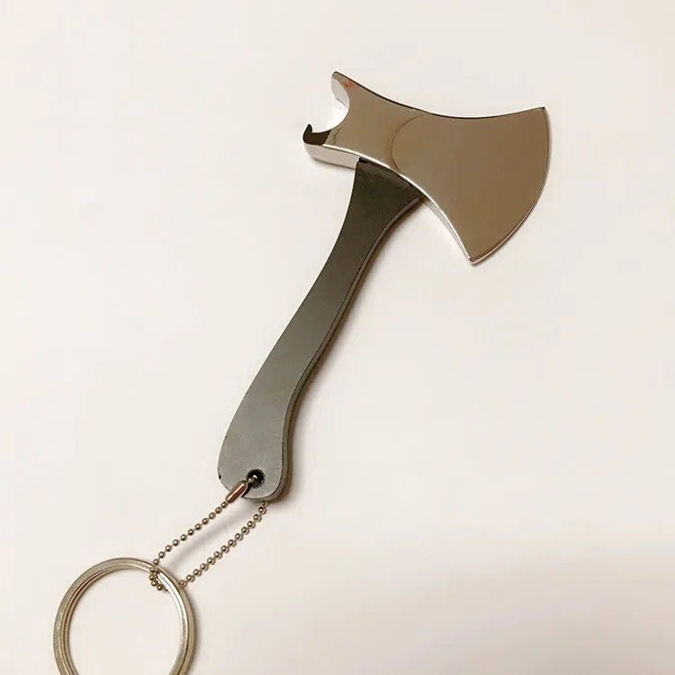 New Design Axe Metal Bottle Opener Keychain Exclusive Customization Beer Bottle Opener