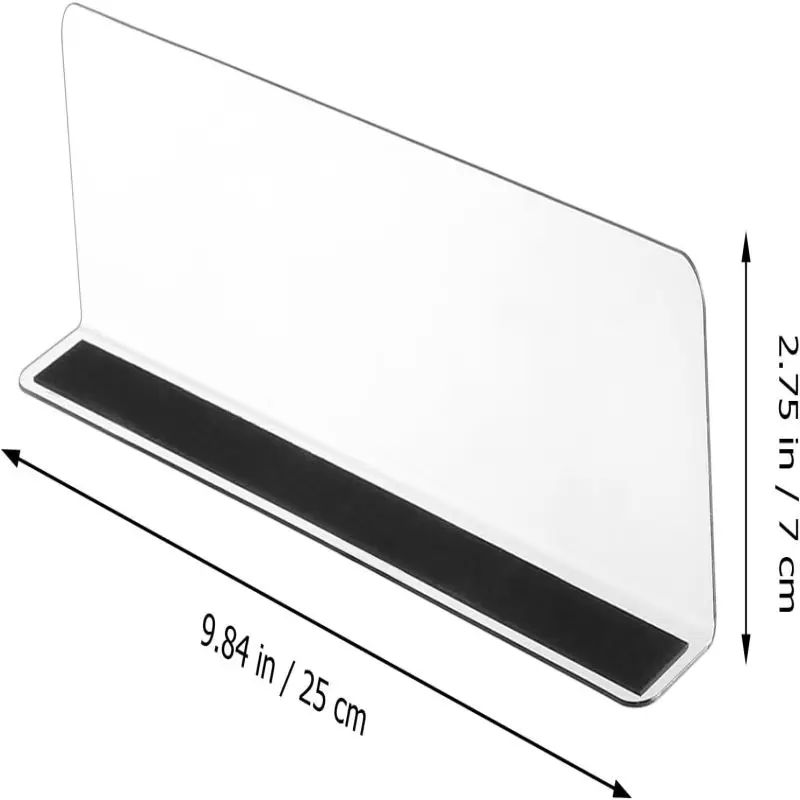 JIHONG Custom Acrylic Display Divider Organizer Clear Plastic Merchandise Shelf Baffle warehouse storage supermarket shelves