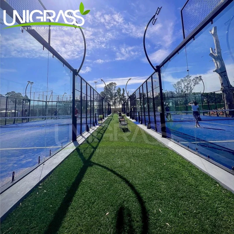 UNI 10*20M  Factory Sale Easy To Install  Panoramic Padel court Chile Popular Paddle Tennis Court