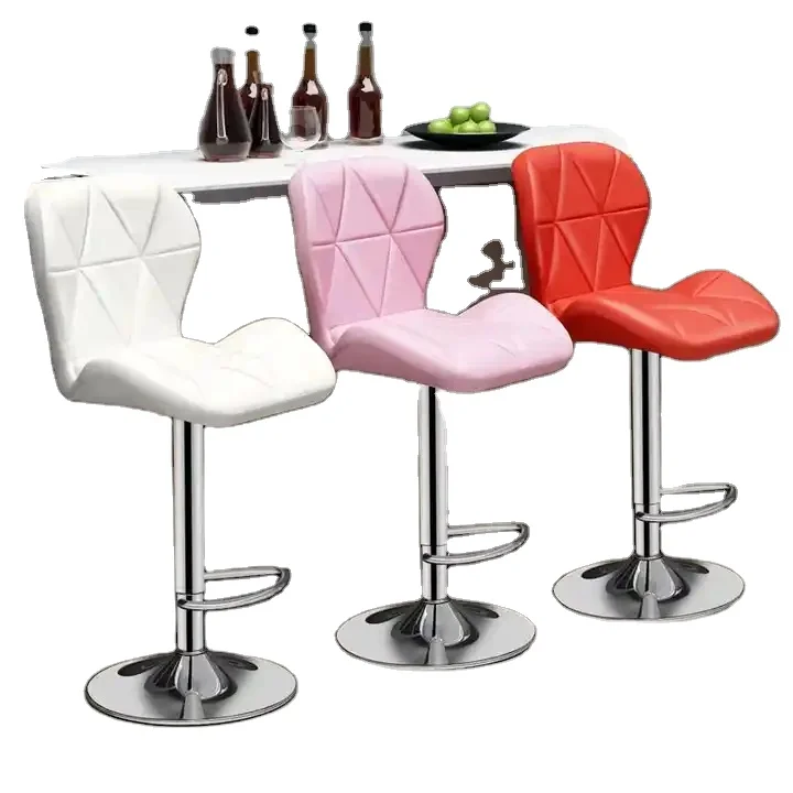 Bar Chair Juego Bancos Benches Swivel Adjustable Height Stool for Restaurants and Ice Cream Parlors