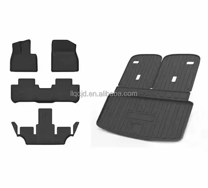 4-Piece 3D TPE PVC Rubber Car Floor Mats Perfect Fit Ford Ranger/Focus/Fusion/Escape/Bronco Sport Compatible Honda Ram Tesla 3