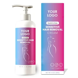 Wholesale OEM Private Label Cosmetics Women Men Organic Natural Permanent Removal Body Facial Lotion Hair Remover Cream