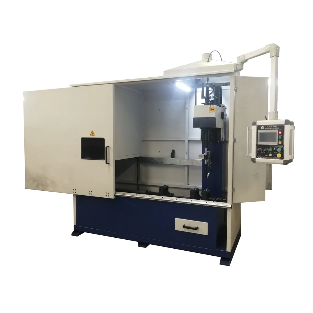 2 axis CNC hydraulic cylinder oil port nut PLC control automatic circumferential seam welder