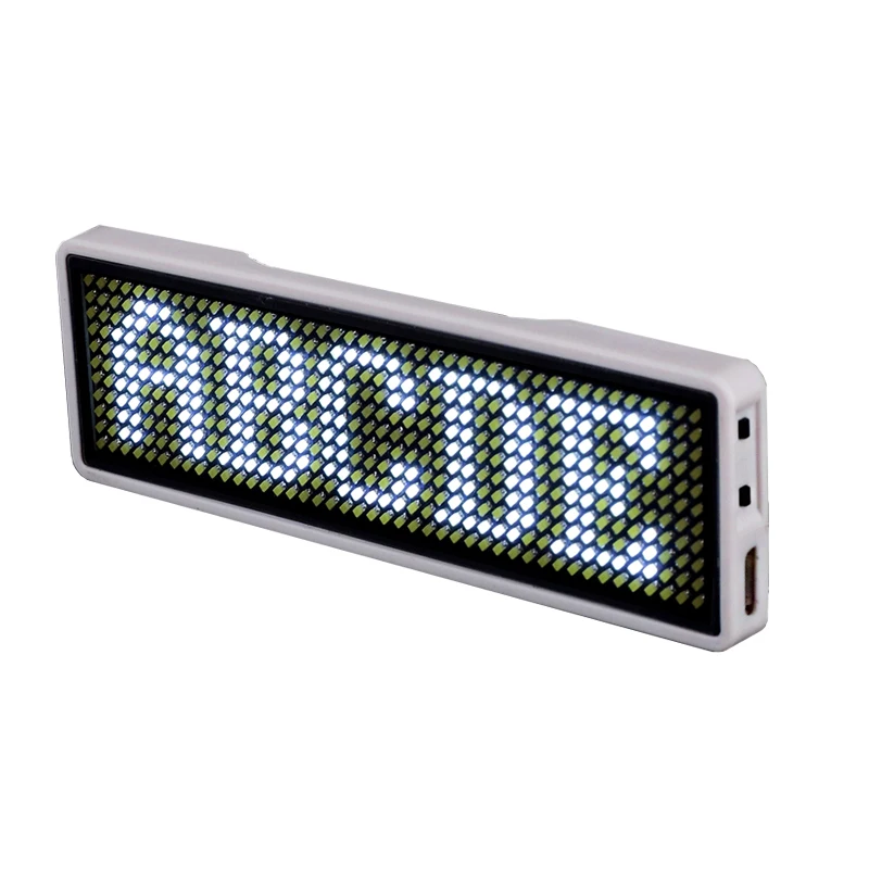 Mini led Scrolling name Badges programmable digital  led display board electronic price tags for shops