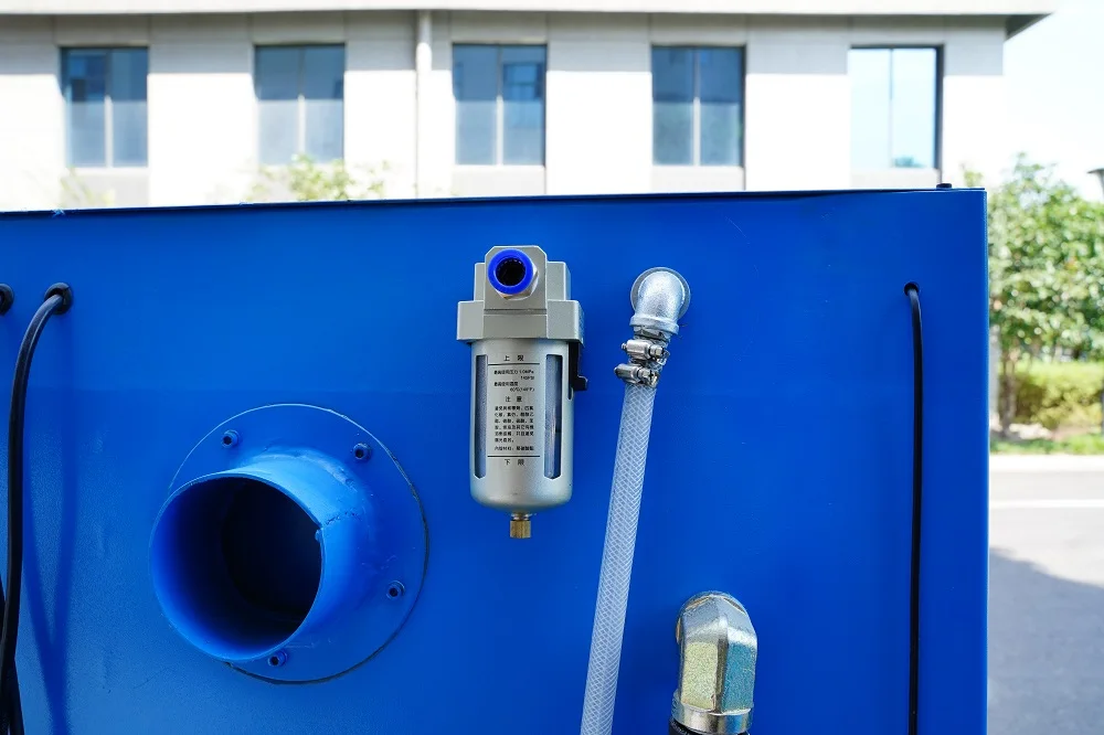 Double Station Stainless Steel Dustless Wet Blast Equipment Sand Blasting Machine