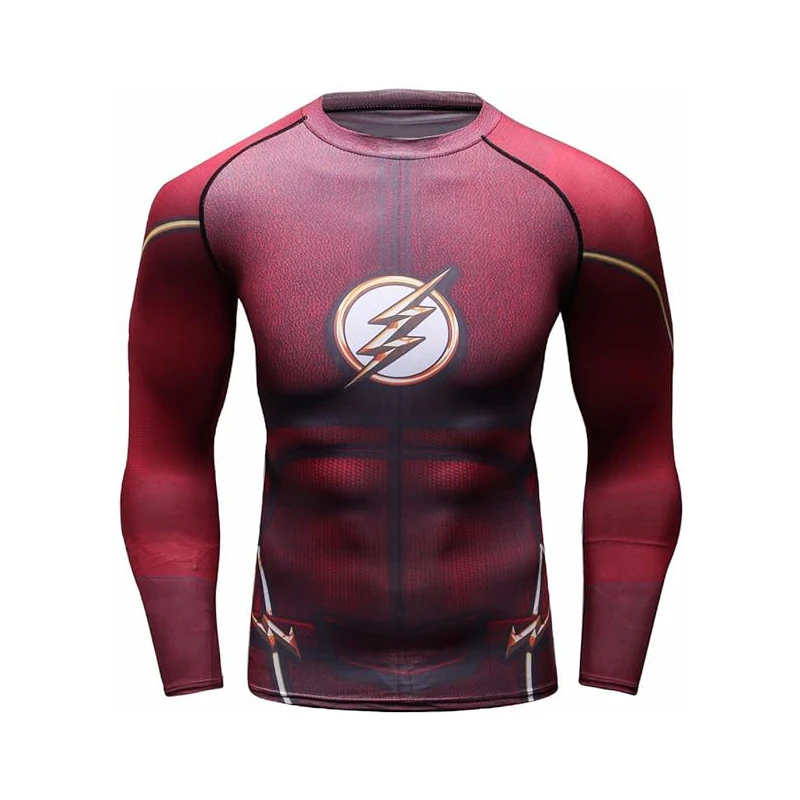 Sublimation Round Neck Running Clothes Breathable Quick Dry Running Gear Fashion Long Sleeve Running Shirt