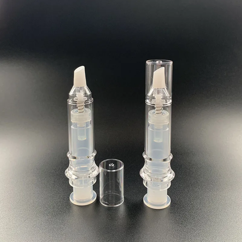 Customized lip plumper lip gloss packaging private label empty lipgloss tubes 5ml big wand lip gloss tubes