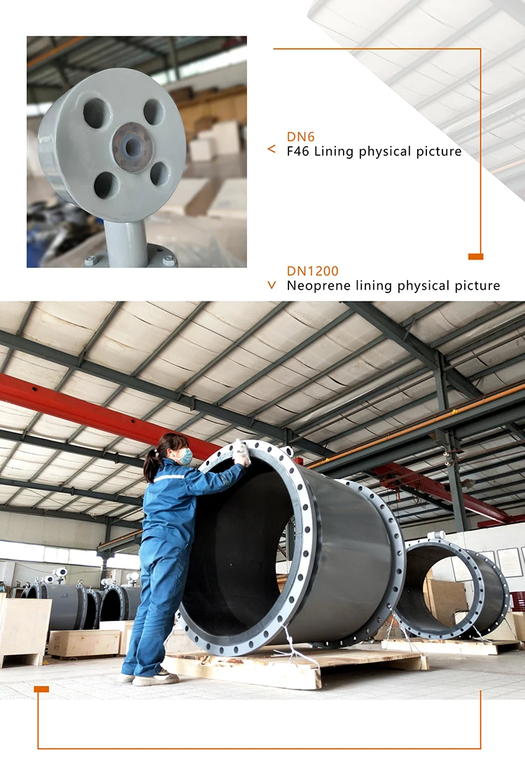 water connector pulse flow double direction rs485 4 inches industrial digital transmitter magnetic electromagnetic flow meter