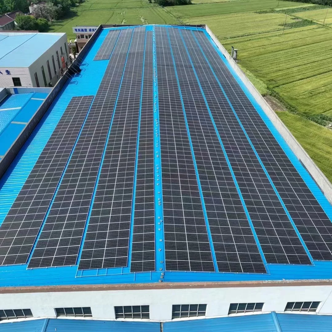 Solar Aluminum Bracket 100 mw 500mw Project Structure Design Solar roof Mounting Support