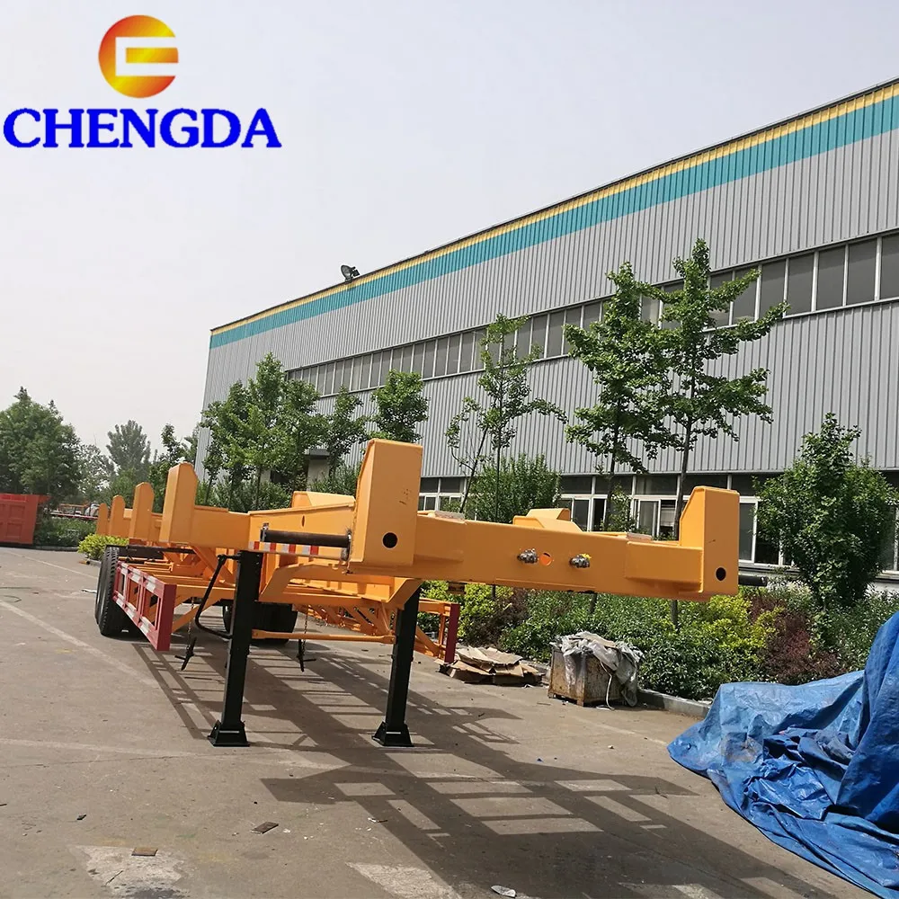 Лидер продаж 2/3 мост 20 футов 40 прицеп-каркас контейнерный транспортный каркас полуприцеп для продажи