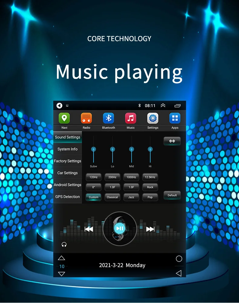 Android  For ford FIESTA 09-11 Car Radio Stereo Head Unit Navigation dvd car player