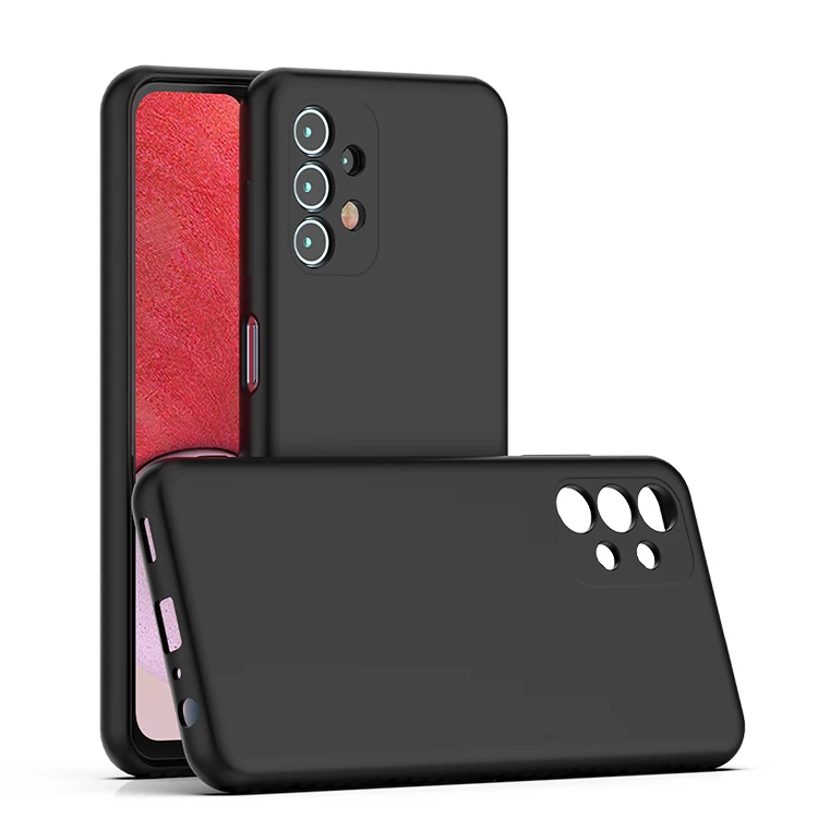 2.0mm silicone rubber case  for samsung A13  case shockproof soft microfiber cover for samsung A33 A53 A73 silicone case