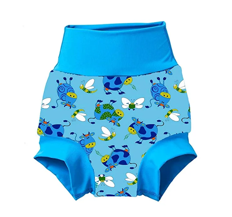 Custom Sublimation Cartoon Patterns Child Reusable Swim Diaper Toddler infant Swim Nappy Pant Baby 2mm Neoprene Swim Diapers