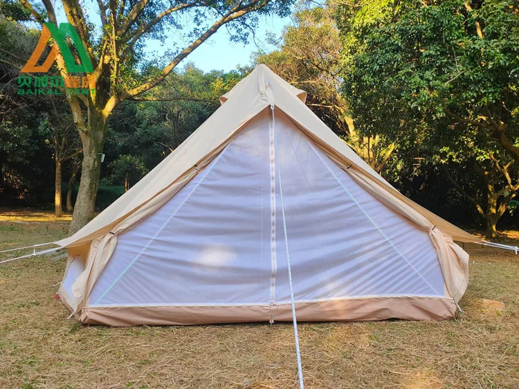 Bell tent cotton canvas outdoor glamping tents