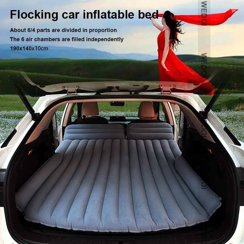 Car Air Mattress Travel Bed For Tesla Model Y 1.9 m Moisture-proof Inflatable Mattress Air Bed Car Back Seat Sofa