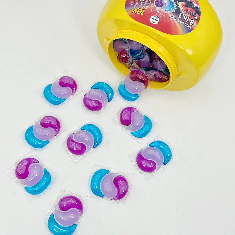 OEM Laundry Capsules Color Protection High Efficiency Satin Removal Laundry Detergent Pods for Sensitive Skin