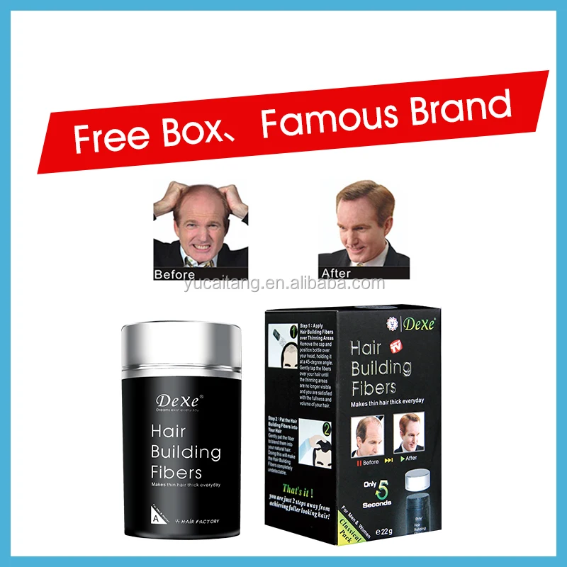 Dexe Best Price Private Label Hair Fiber Powder Fully Hair Fiber Long Lasting Natural Wholesale Fiber Hair Building original OEM