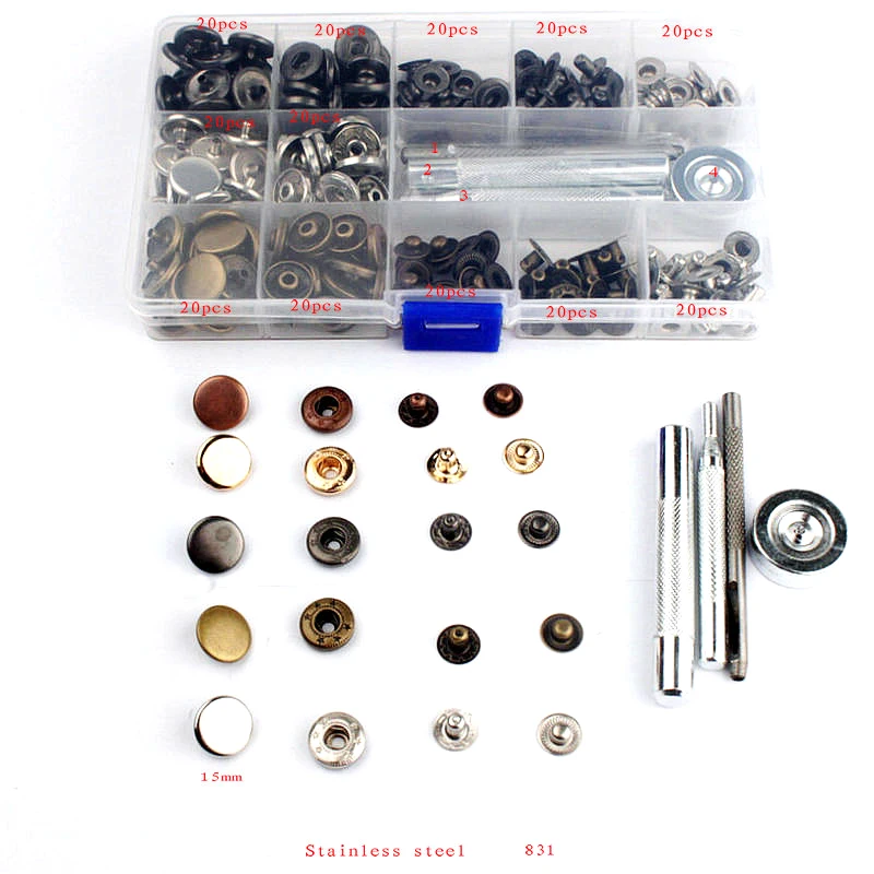 Fancy shirt  rivet garment custom metal snap button sewing accessories metal buttons