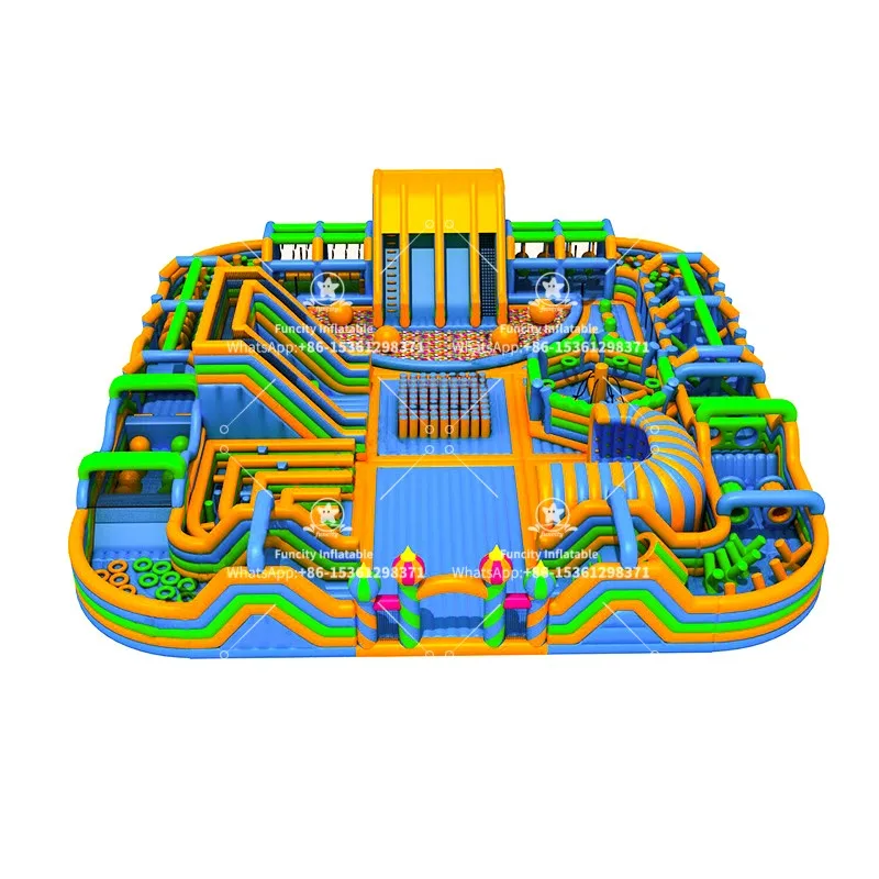 2024 New Design Outdoor Inflatable Park Game Cartoon Inflatable Amusement Park Design
