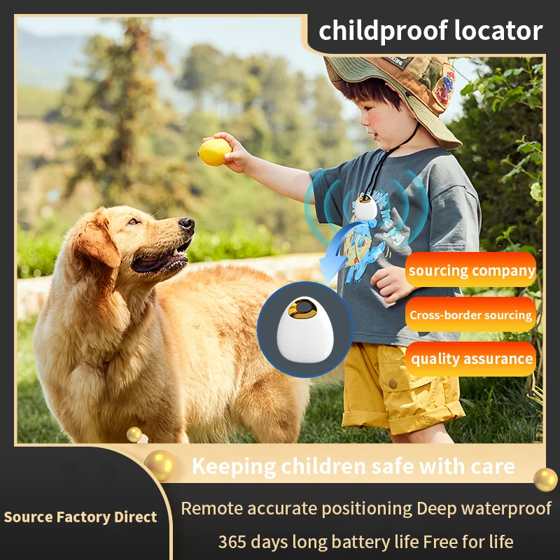 Custom Portable Smart GPS Pet Tracker Anti-Lost Location Device with iOS/Android Compatibility Waterproof Fashion Accessory
