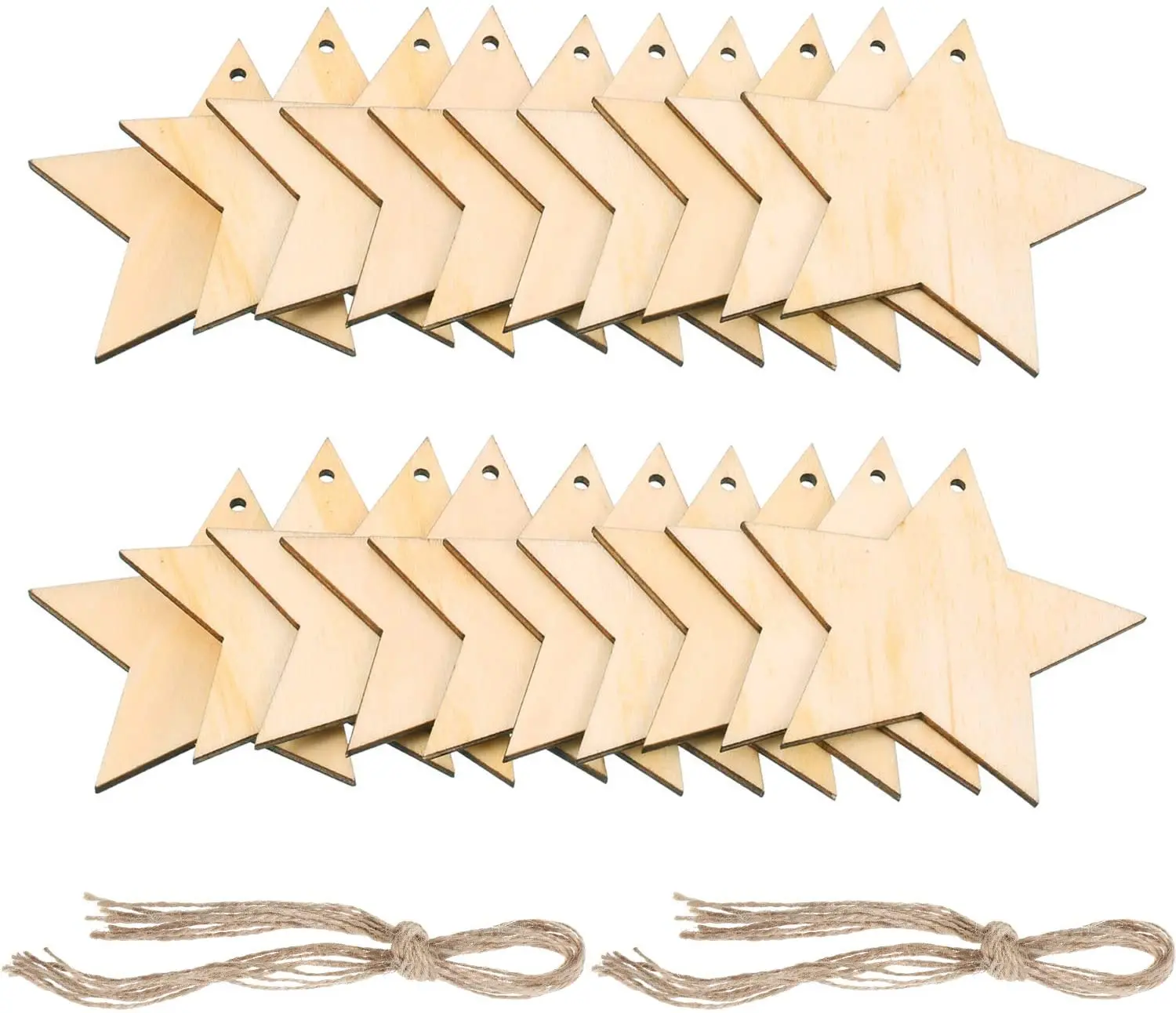 Wooden Blank Hexagon Cutout Wood Slices Cut Outs For Hands-on Crafts Decoration