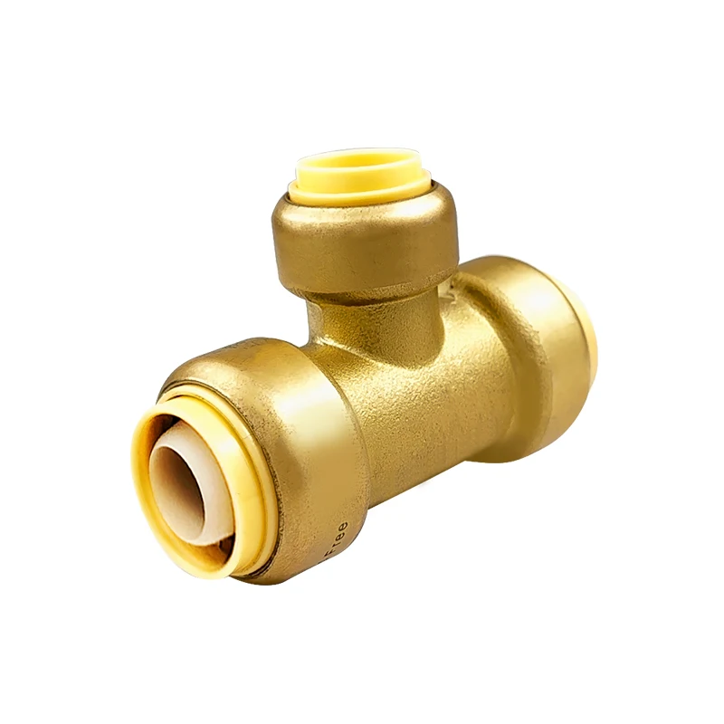 Plumbing material Lead free brass sharkbite push fit fittings pex pipe copper pipe/straight push fitting