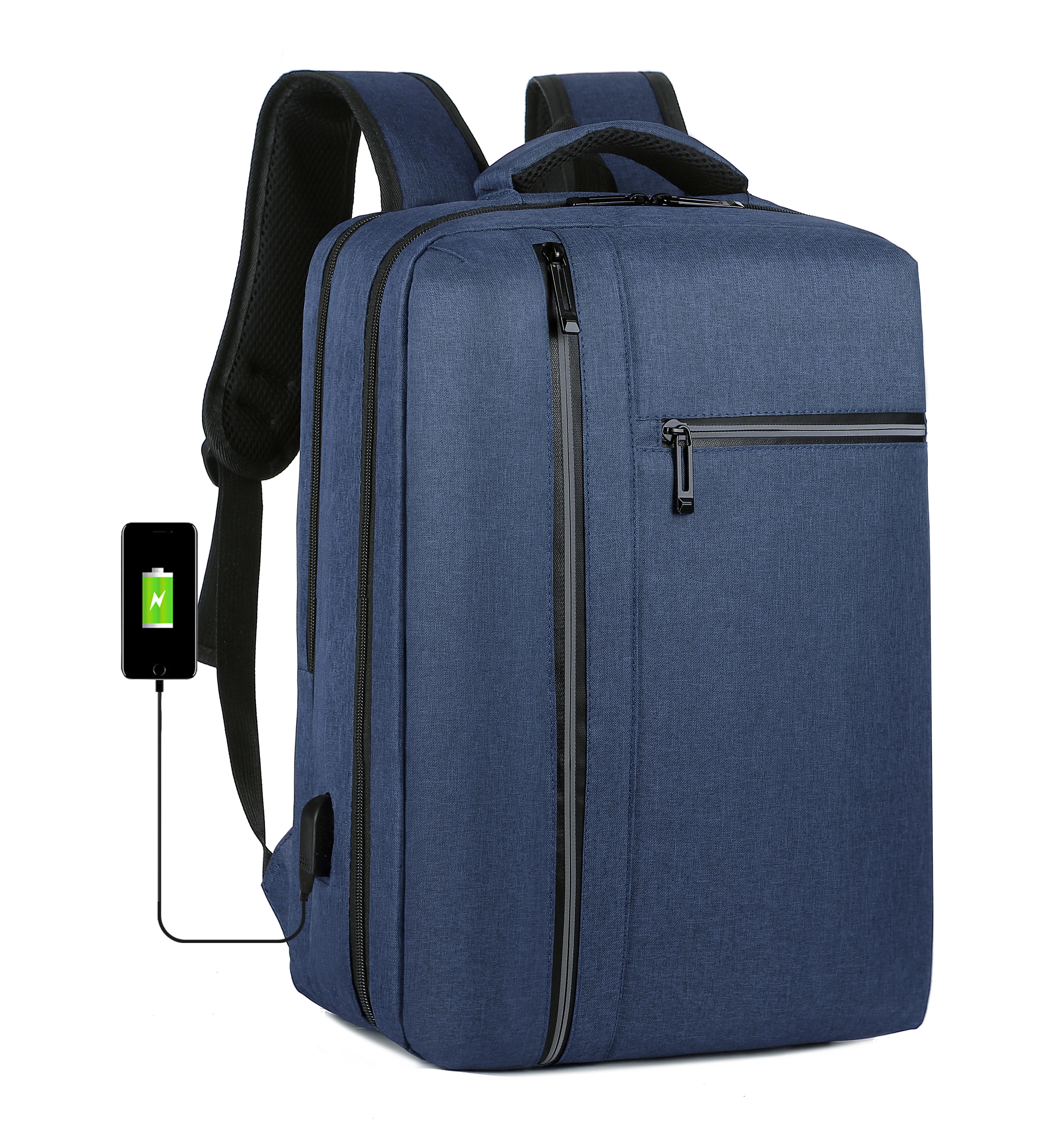 Factory hot sell business multifunctional backpacks wholesale smart black men waterproof custom laptop backpacks