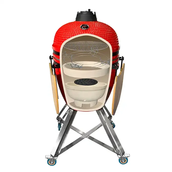 Camping Custom Large Barbeque Charcoal Multifunctional Ceramic Kamado Grill Grill
