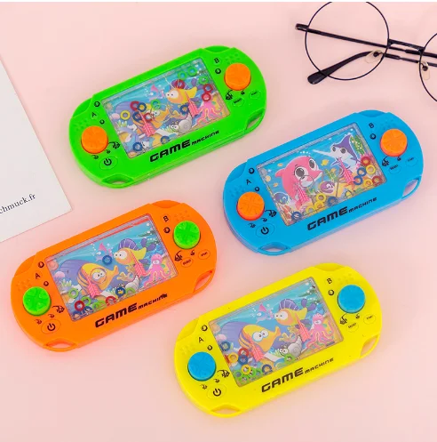 Handheld Console Ring Toss Water Ring Game Machine Childhood Classic Nostalgic Traditional Handheld Plastic Ring Toss Water Game