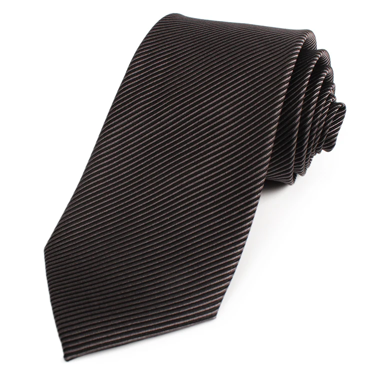 Factory Custom Men Solid Polyester Necktie Low MOQ Skinny 6cm Polyester Neckties Cravat Business Tie