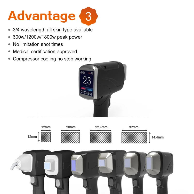 13 Handles Alexandrite Laser 3 Wavelength 755nm 808nm 1064nm Diode Laser Hair Removal Machine