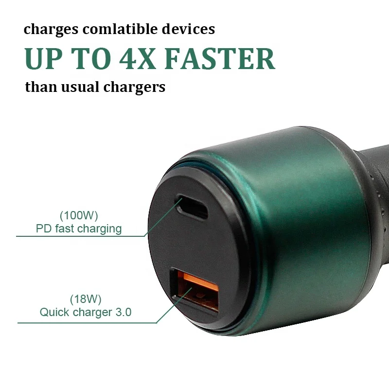 OEM Phone Pd Qc 60W 38W 48W 55W 63W Single Usb Pd20w 30 W Pd38w Qc3.0 20W 30W 38w 48w 45W Usbc Type-c Dual Port Mini Car Charger