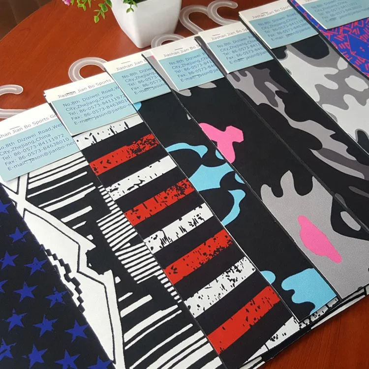 Jianbo Factory Custom 3mm 5mm SBR Wholesale Rubber Camo Printed Neoprene Rubber Fabrics For Sale
