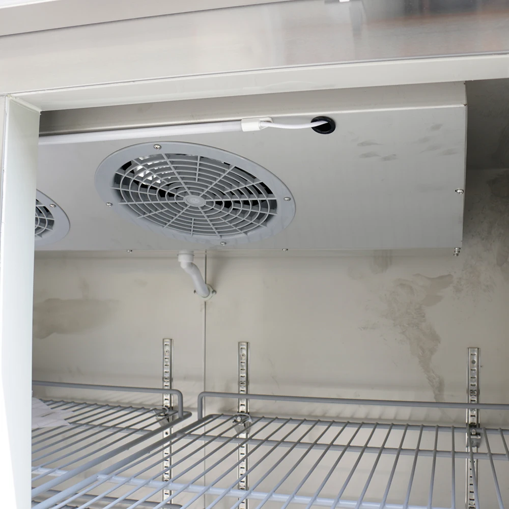High Quality Stainless Steel Commercial Display Fridge Upright Deep Freezers Single Door Refrigerator