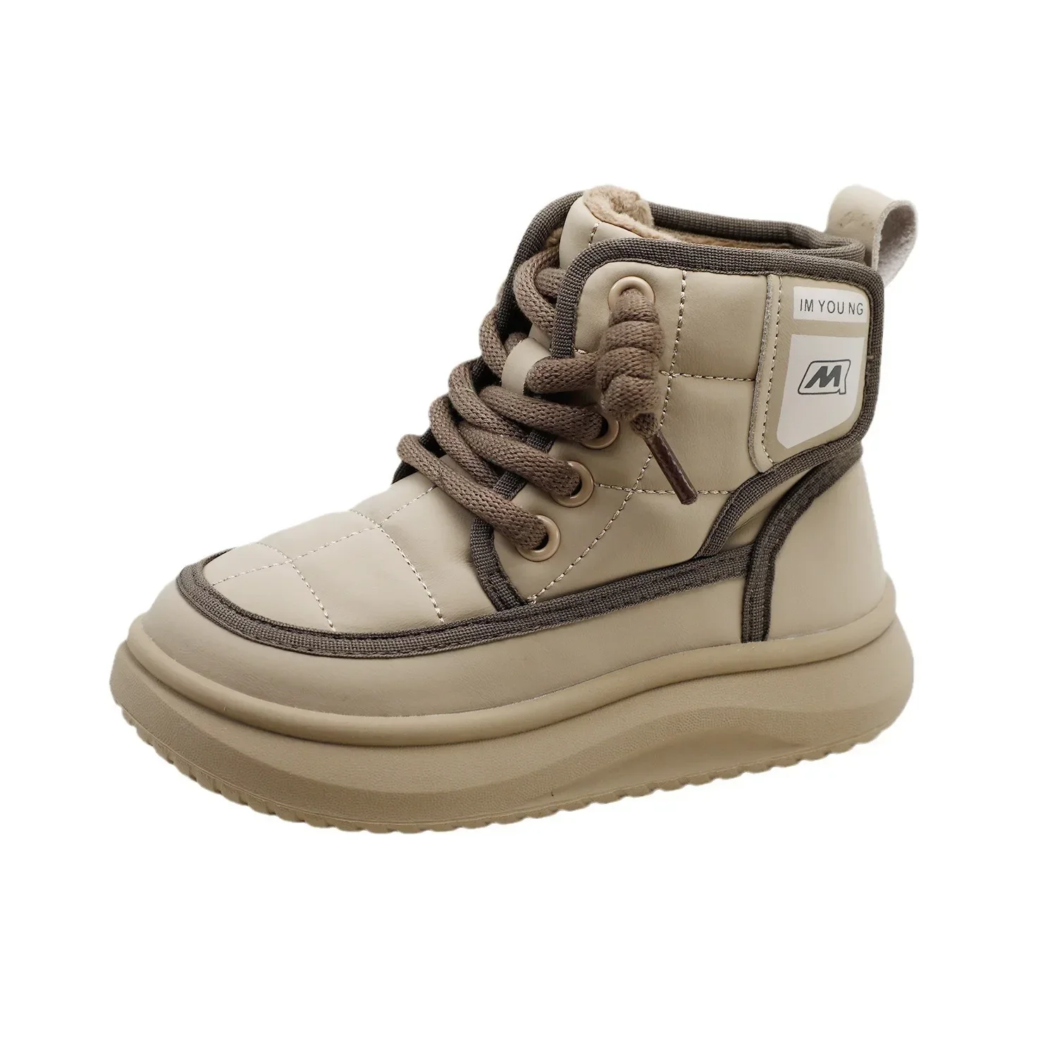 Осенне-зимние детские укороченные Нескользящие сапоги из микрофибры