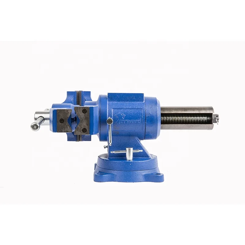 Best choice factory low price bench vise DT08125 replaceable jaws light 360 rotary bench vise with anvil