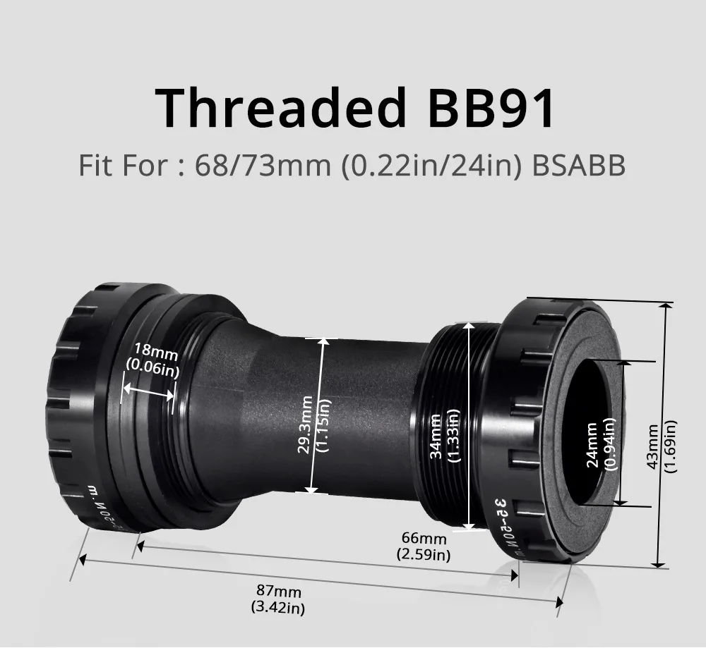 Bicycle accessories Crank MTB Bike chaining 170mm Aluminum Crankset with Bottom Bracket