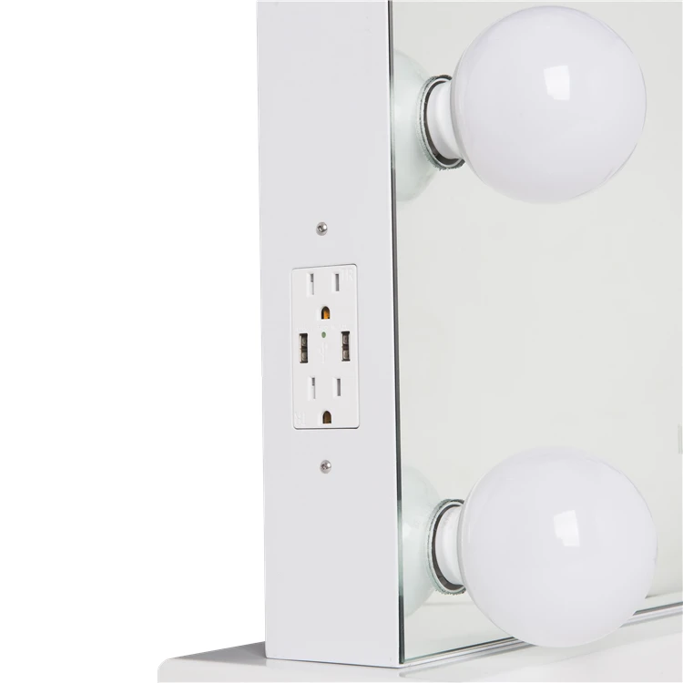  ILUMAY 12 bulb desktop smart light up frameless makeup LED hollywood vanity
