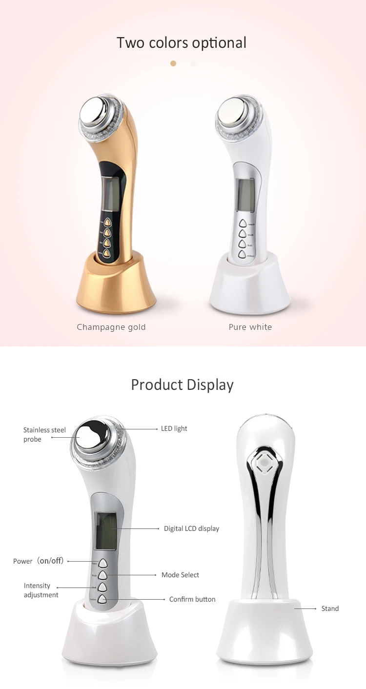 Bp-0152 Personal Care 3Mhz Ultrasonic Promote Skin Absorption 5 In 1 Ultra Skin Rejuvenator For Skin Care