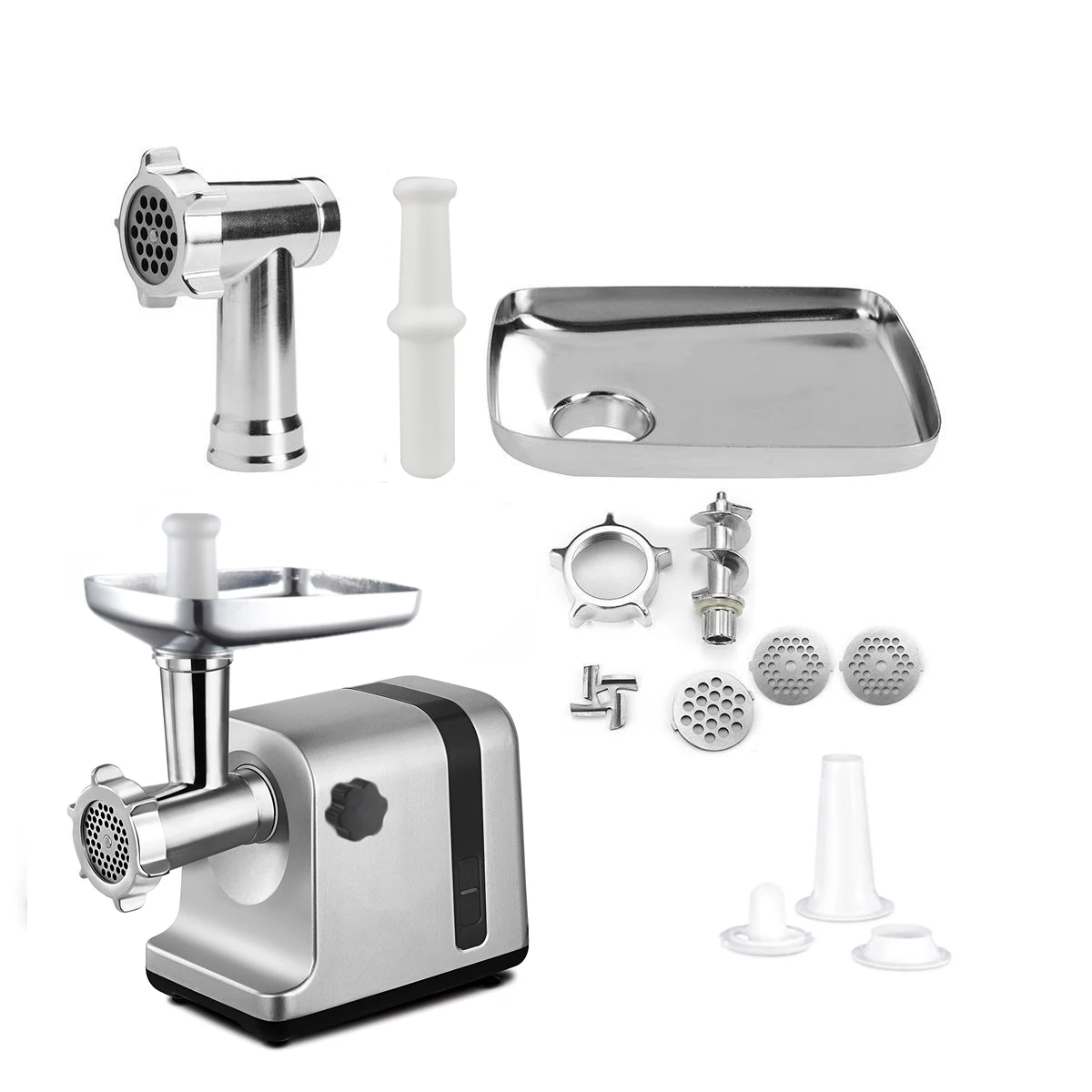 Лидер продаж, электрическая многофункциональная Мясорубка из нержавеющей стали мощностью 800 Вт