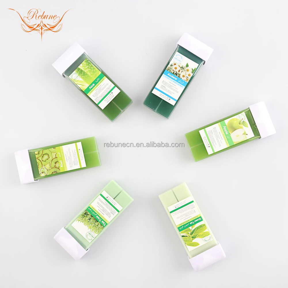 Soft Depilatory Wax Smooth and Painless Hair Removal Wax Roll on 100g Tea Tree Roller Cartridge Wax