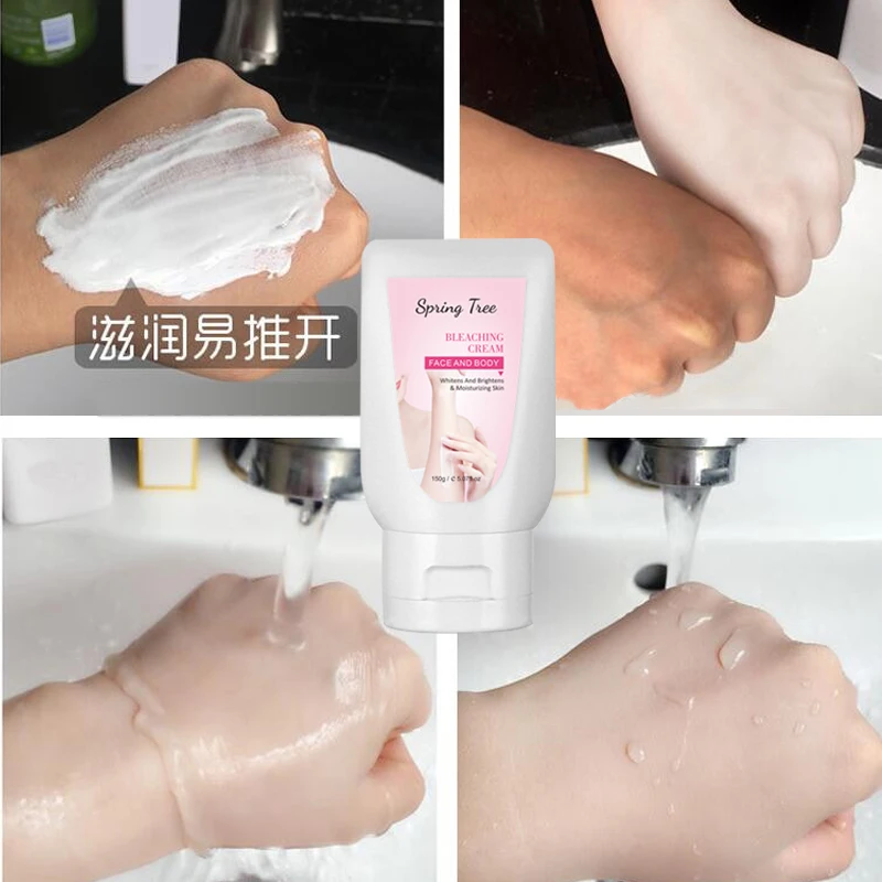 Private label natural formula organic dark skin bleaching whitening skin cream