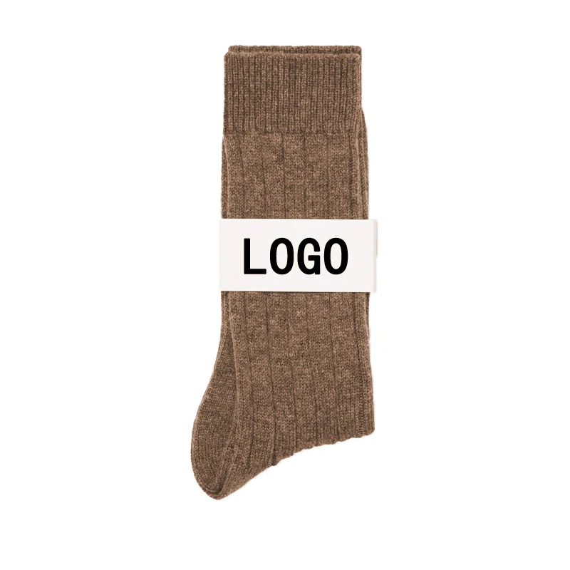 classic brown wholesale wool cashmere men socks