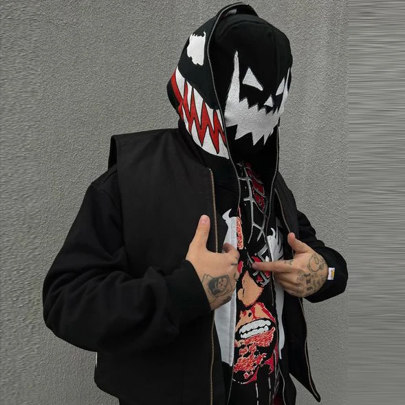 Custom Heavyweight Fleece Cotton Embroidery Full Zip Up Hoodie